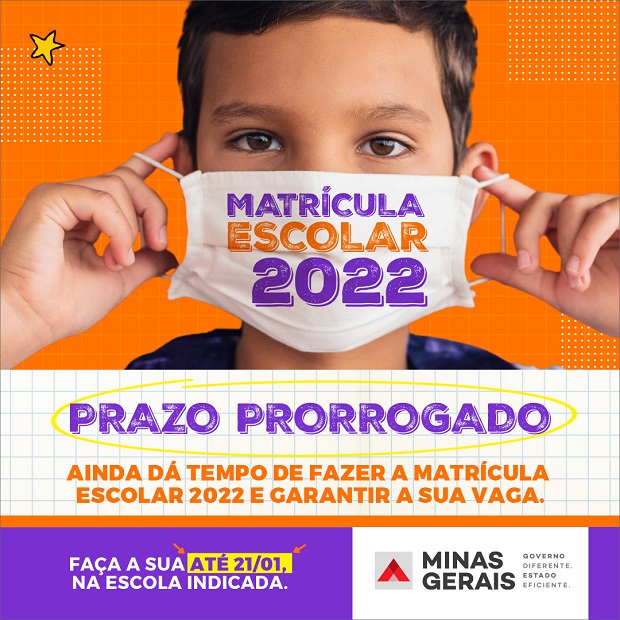 Secretaria de Educação prorroga período de matrículas até 21 de janeiro