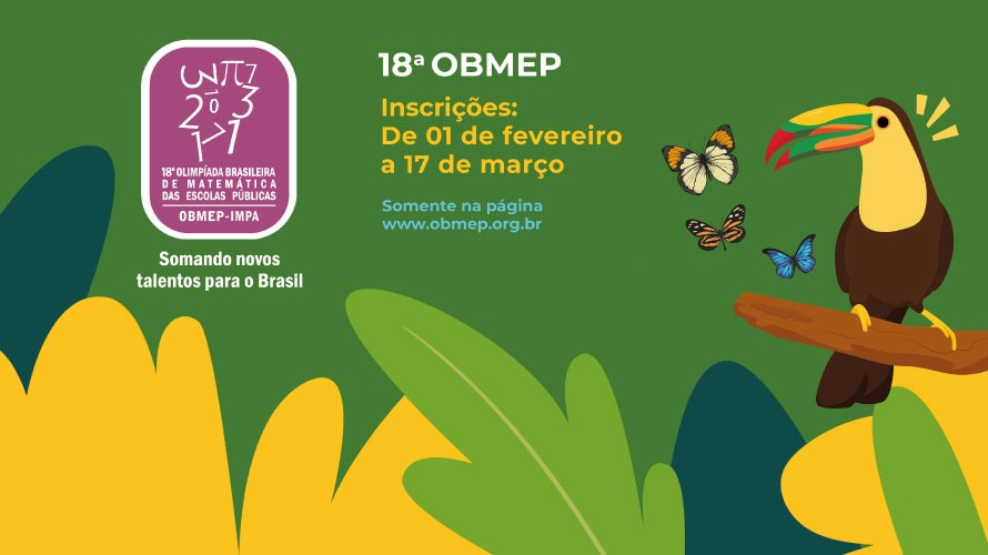 Inscrições abertas para a 18ª Olimpíada Brasileira de Matemática das Escolas Públicas