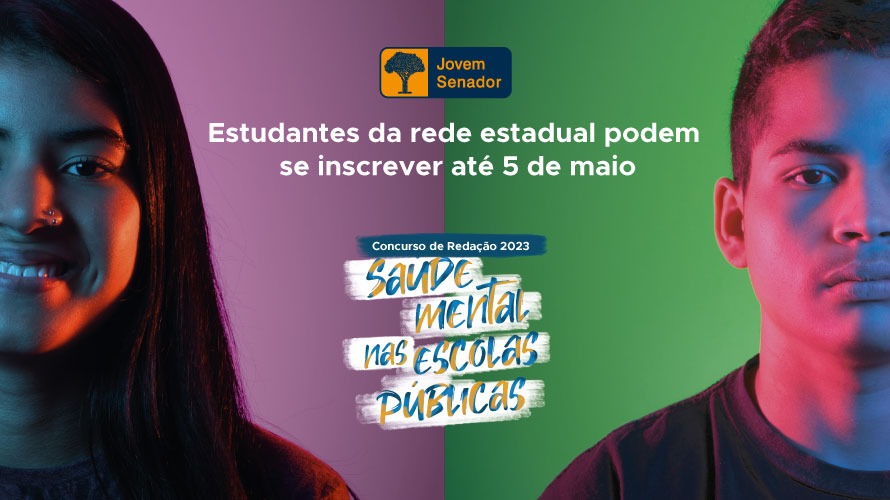 Estudantes da rede estadual podem se inscrever até 5 de maio no Programa Jovem Senador 2023