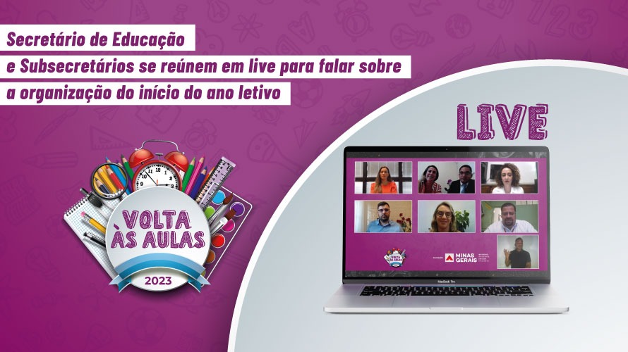 SEE reúne toda a Rede Estadual em live para falar sobre a organização do início do ano letivo