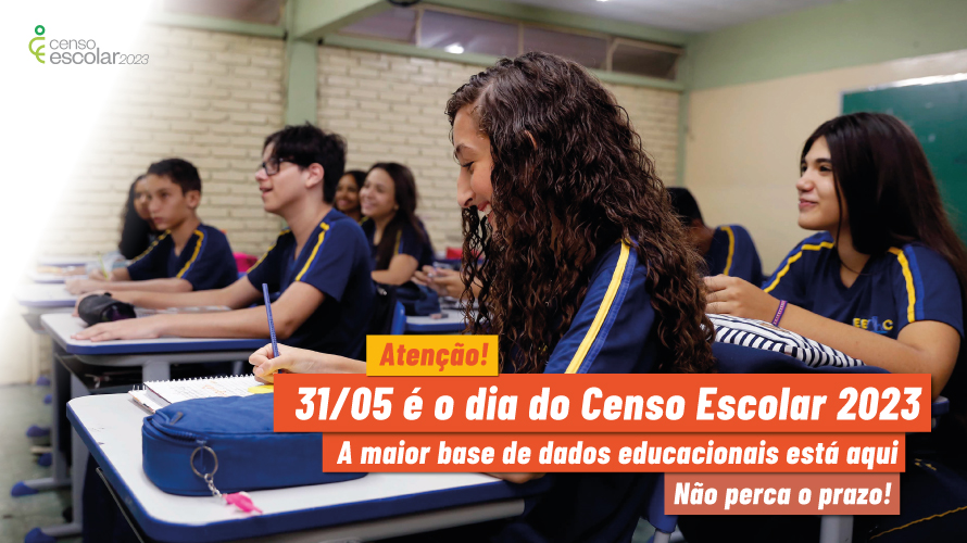 Prazo para a coleta de dados do Educacenso começa em 31 de maio