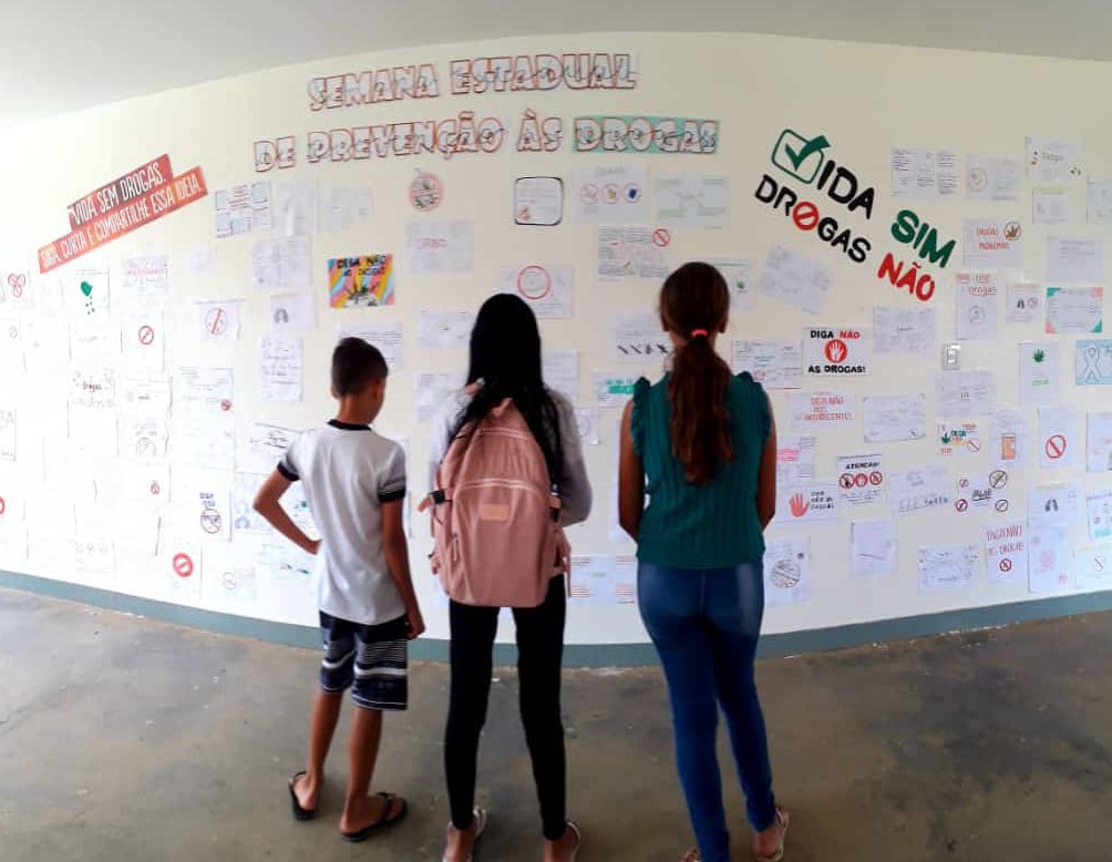 Escolas da rede estadual de ensino realizam a Semana de Prevenção às drogas