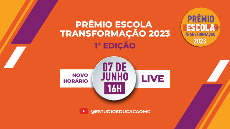 Secretaria de Educação promove live sobre o Prêmio Escola Transformação