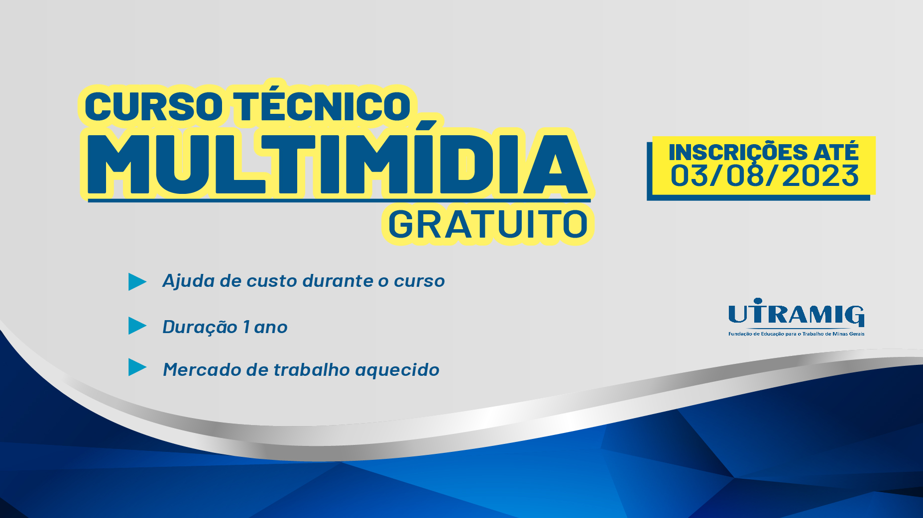 Utramig está com vagas abertas para curso técnico em Multimídia