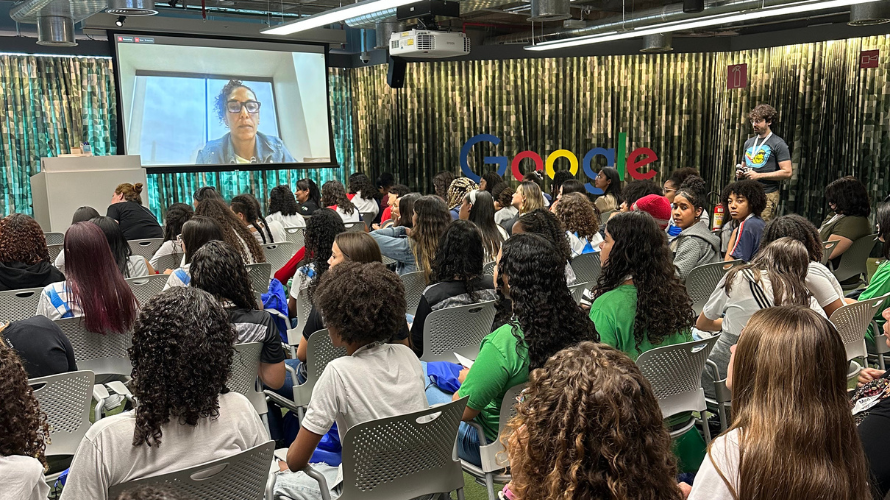 Estudantes da rede estadual participam do Mind the Gap 2023, do Google