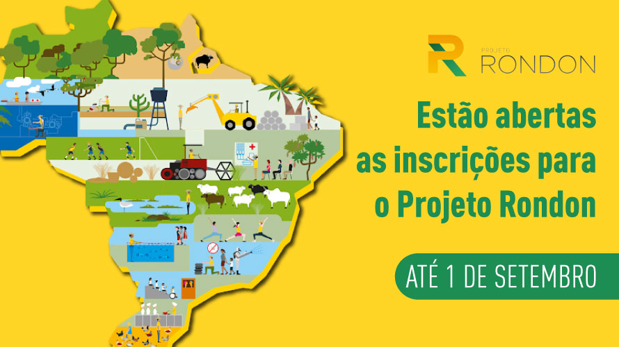 Estão abertas as inscrições para o Projeto Rondon