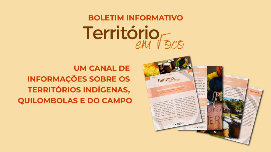Boletim Informativo Território em Foco traz informações sobre políticas públicas voltadas à Educação do Campo, Indígena e Quilombola