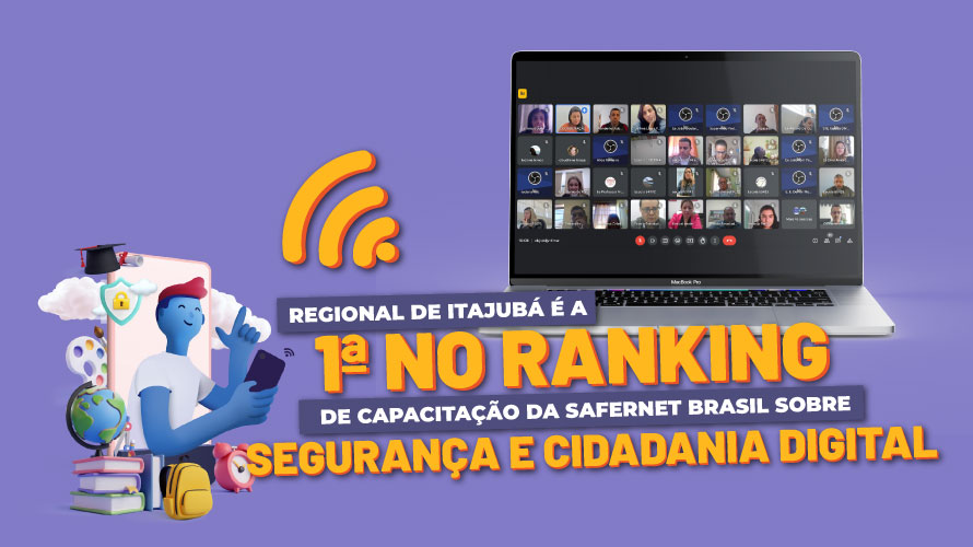 Regional de ensino de Itajubá é a primeira em ranking nacional de capacitação sobre segurança e cidadania digital
