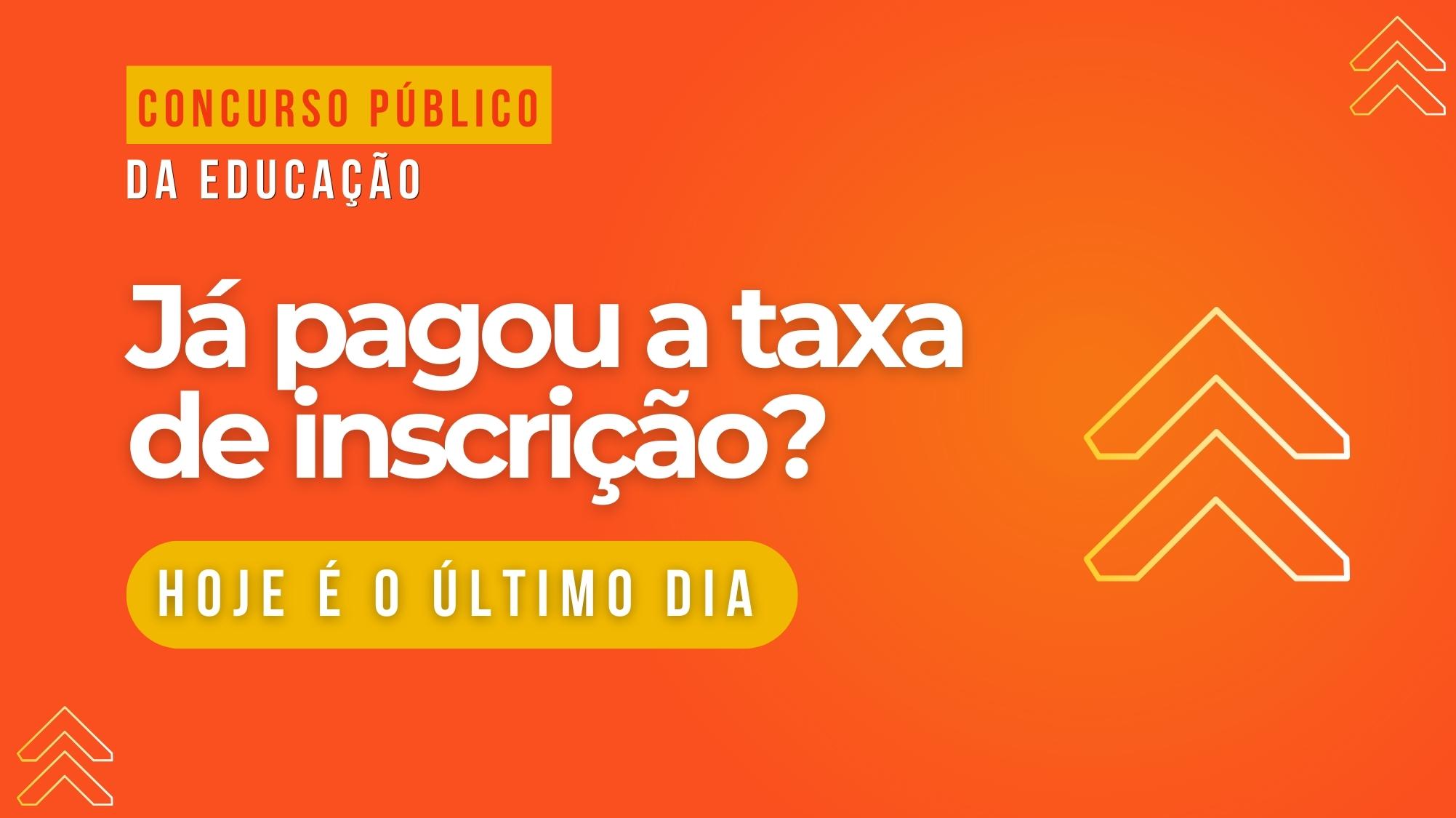 Concurso SEE/MG: hoje é o último dia para pagamento da taxa de inscrição