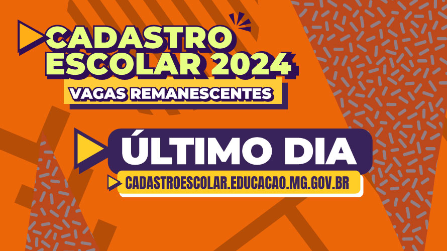 Cadastro Escolar 2024: Hoje é o último dia de inscrições para vagas remanescentes 