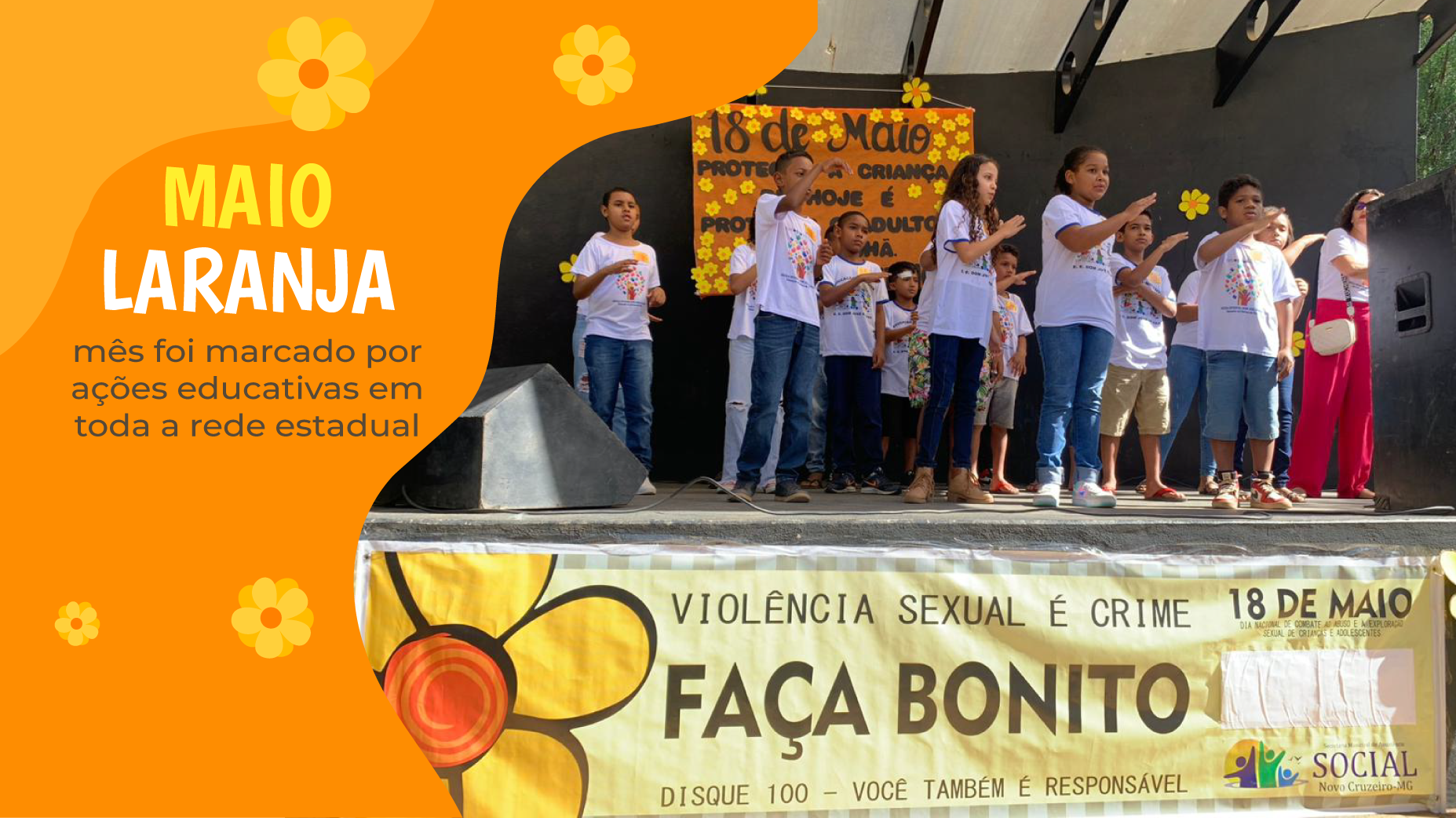 “Maio Laranja”: mês foi marcado por ações educativas em toda a rede estadual
