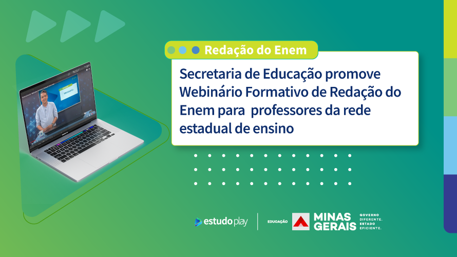 Secretaria de Educação promove Webinário Formativo de Redação do Enem para professores da rede estadual de ensino