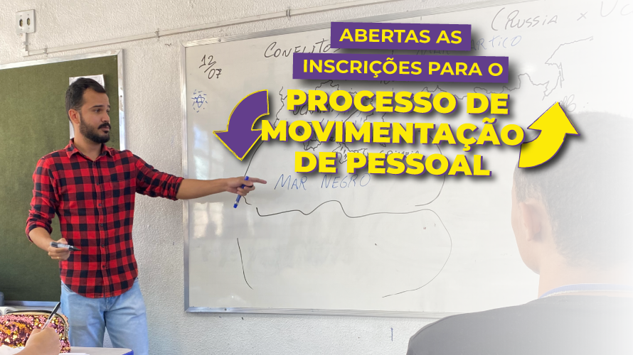 Processo de movimentação de servidores da Secretaria de Educação começa nesta segunda-feira (7/10)