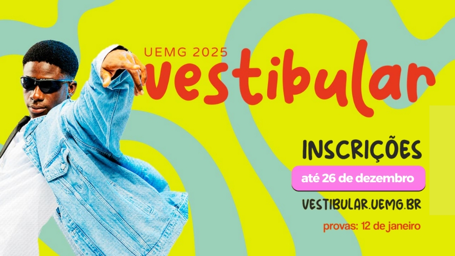 Inscrições para o Vestibular UEMG 2025 vão até 26 de dezembro