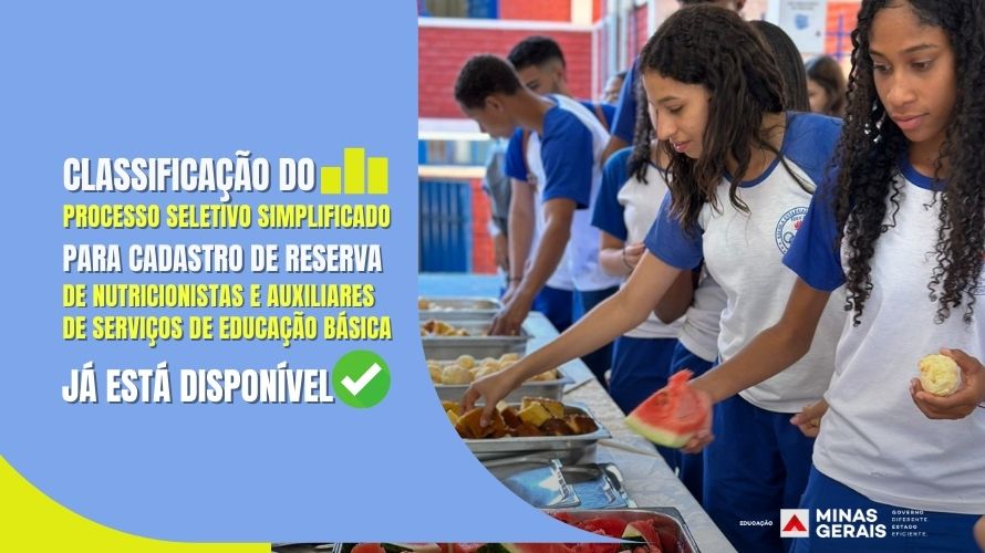 Classificação do Processo Seletivo Simplificado para Cadastro de Reserva de Nutricionistas e Auxiliares de Serviços de Educação Básica já está disponível