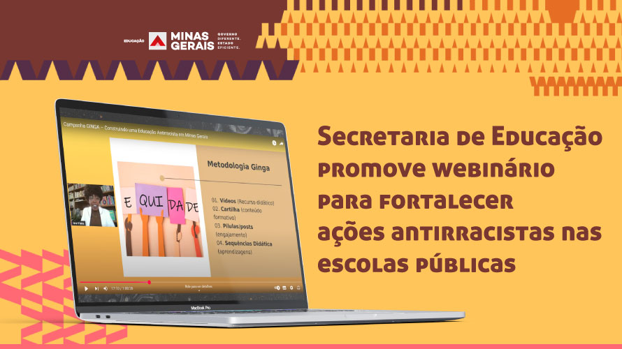 Secretaria de Educação promove webinário para fortalecer ações antirracistas nas escolas públicas
