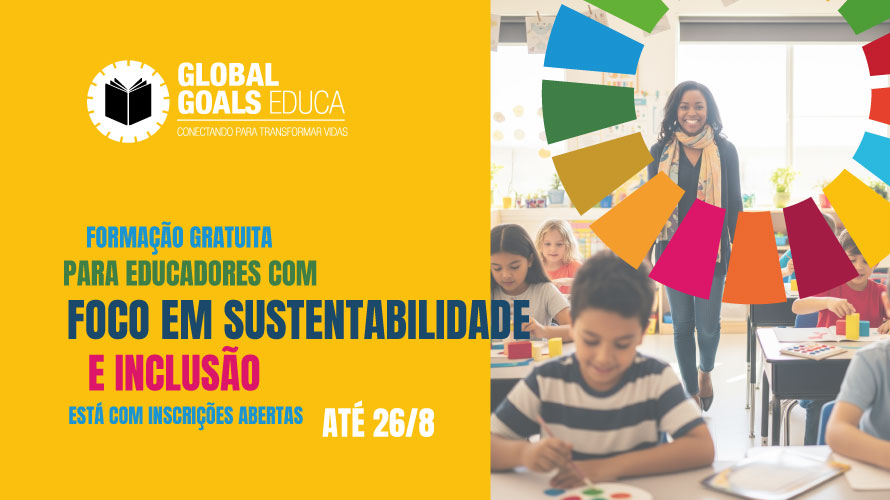Formação gratuita para educadores com foco em sustentabilidade e inclusão está com inscrições abertas