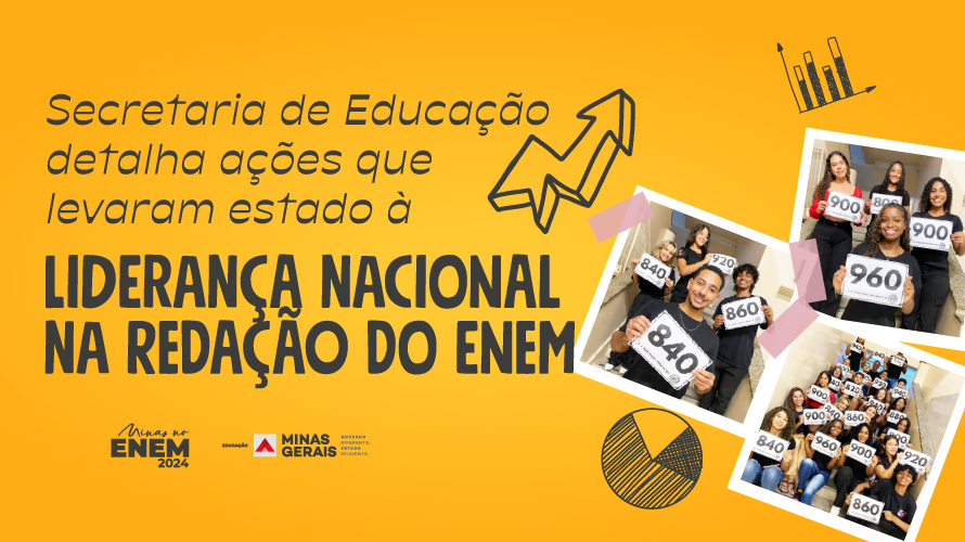 Secretaria de Educação detalha ações que levaram estado à liderança nacional na redação do Enem