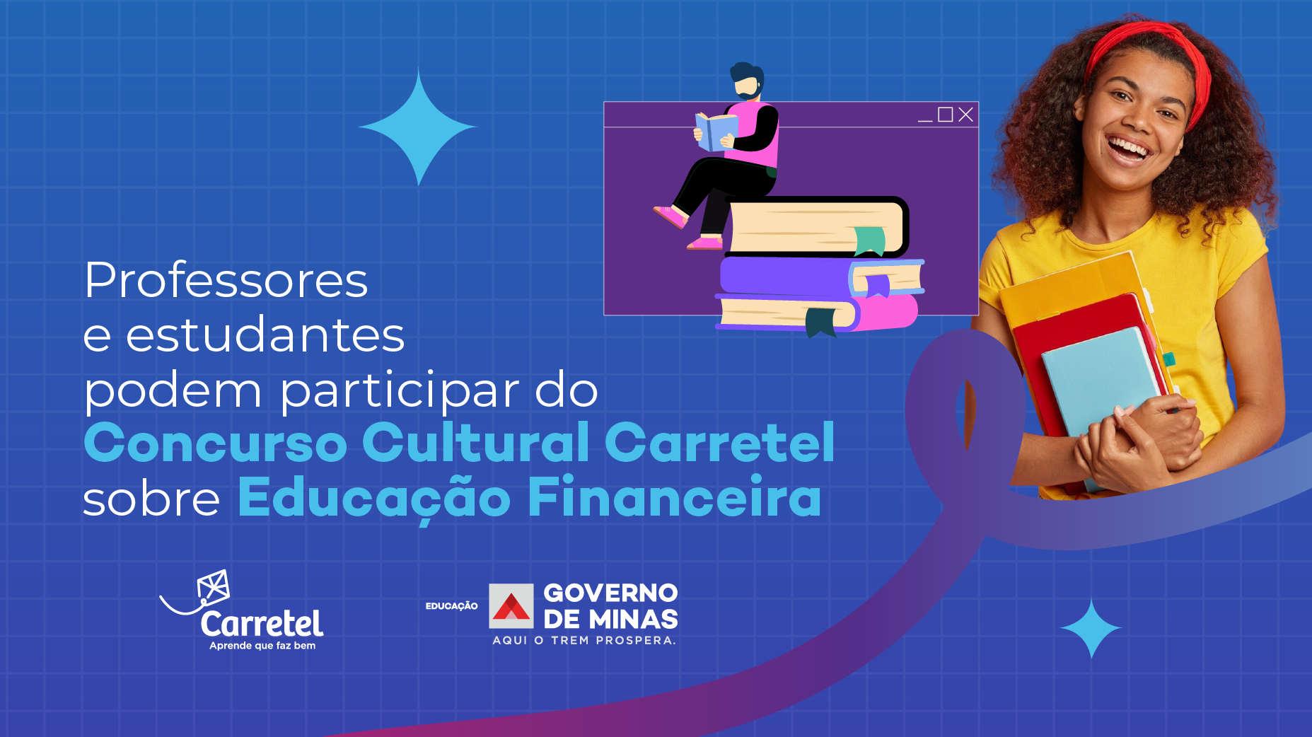 Professores e estudantes podem participar do Concurso Cultural Carretel sobre Educação Financeira