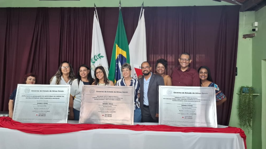 Em Curvelo, Governo de Minas entrega obras realizadas na Escola Estadual Irmã Raimunda Marques